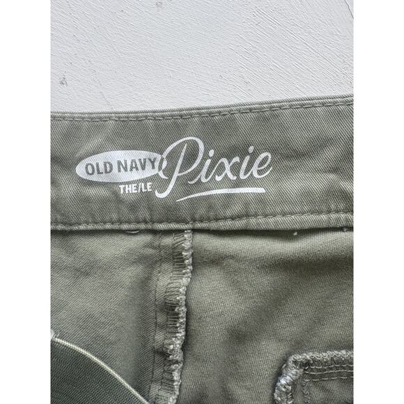 Old Navy Pixie Women's Green Ankle Pants Size 12 Regular - Picture 4 of 5